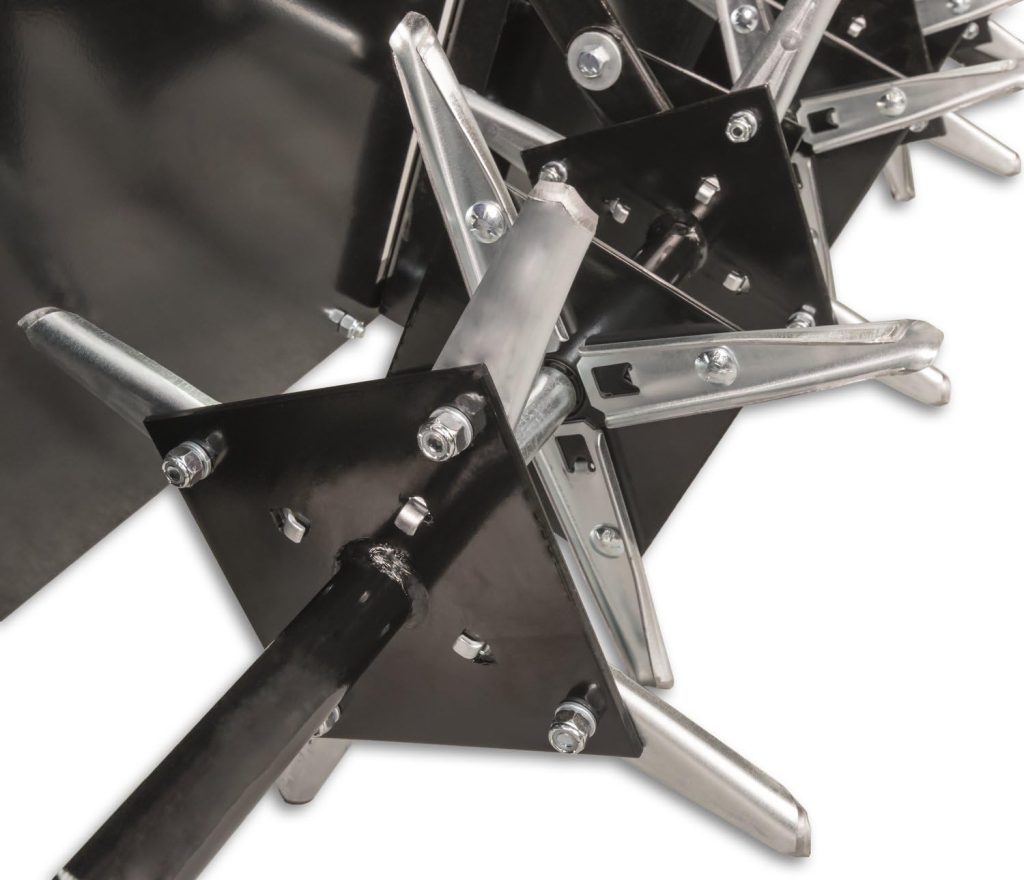 Agri-Fab 40 Inch Tow Behind Plug Aerator Attachment for Riding Lawn Mowers.