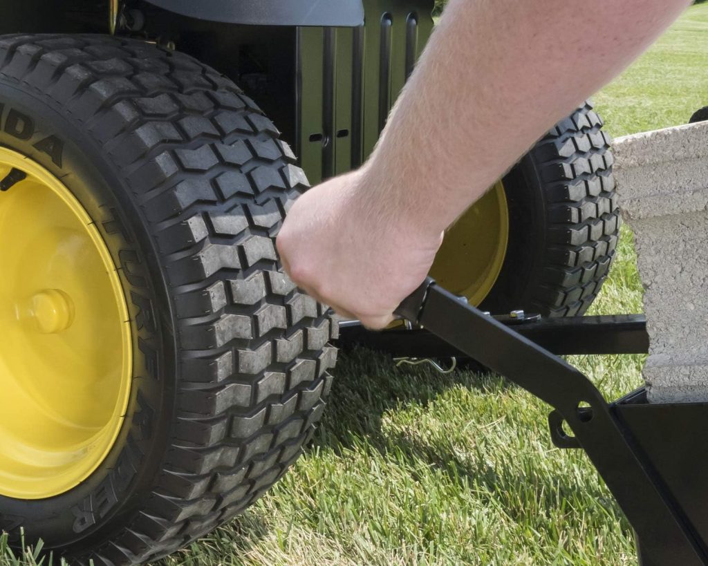 Agri-Fab 40 Inch Tow Behind Spike Aerator Attachment for Riding Lawn Mowers.