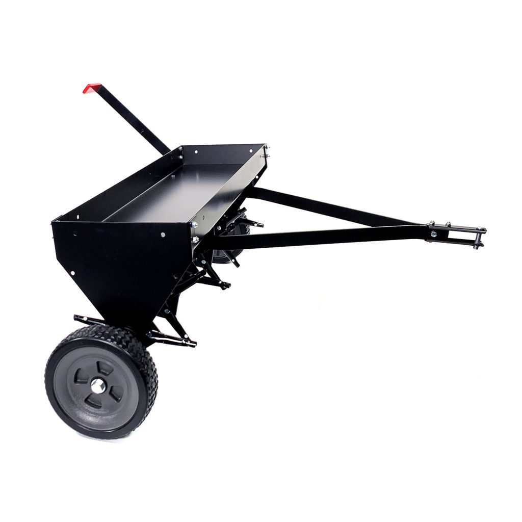 Brinly-Hardy 40 Inch Tow Behind Plug Aerator Attachment for Riding Lawn Mowers.