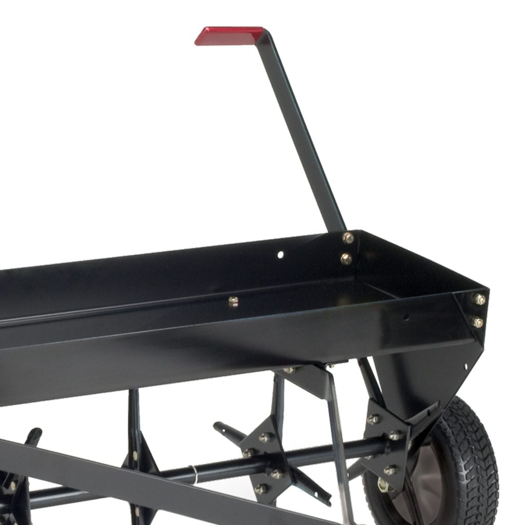 Brinly-Hardy 40 Inch Tow Behind Plug Aerator Attachment for Riding Lawn Mowers.