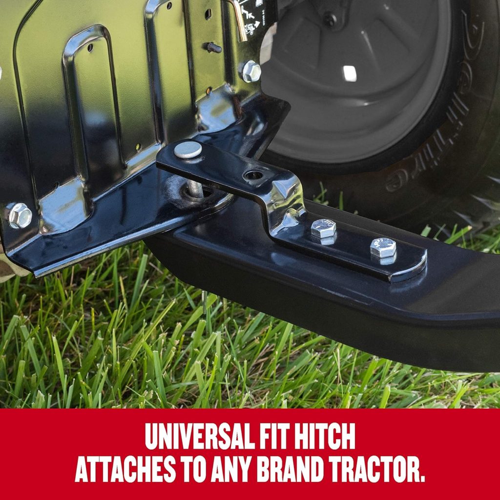 Craftsman 40-Inch Tow Plug Aerator Attachment for Riding Lawn Mowers.