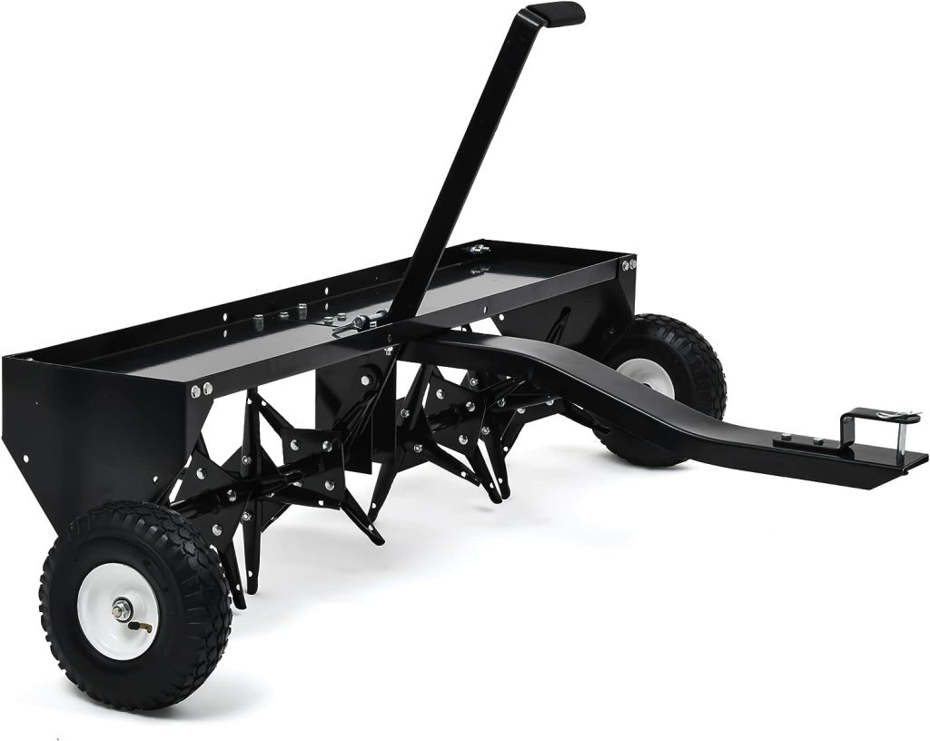 YITAMOTOR 48 Inch Tow Behind Lawn Plug Aerator Attachment for Riding Lawn Mowers.
